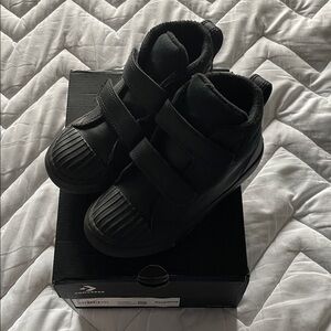 Converse Kids Black Velcro Boots